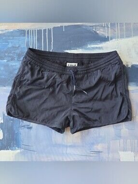 CDLP Swim Shorts Mens Large Dark Blue Mesh Lined Quick Dry Drawstring Trunk